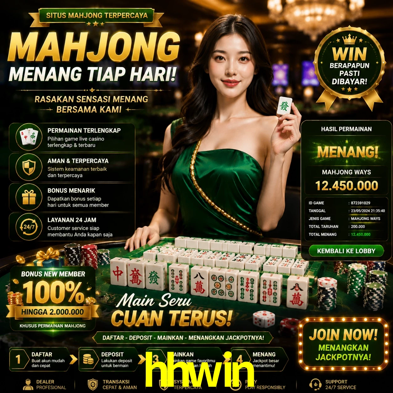 Cashback VIP hhwin - reembolso semanal